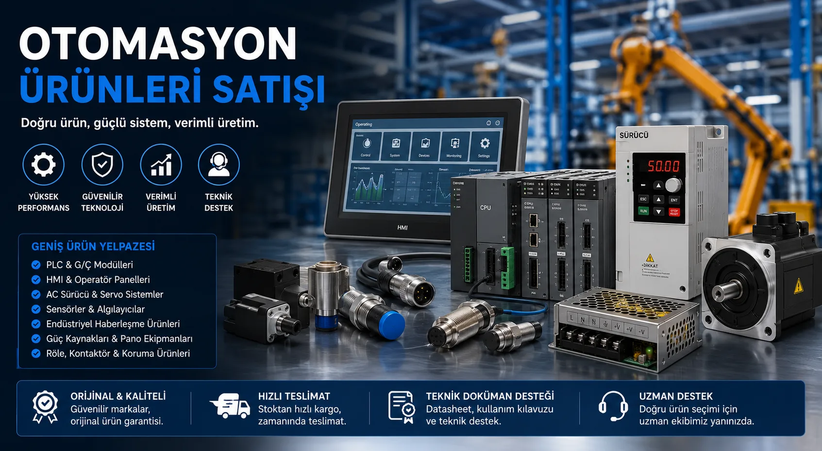Otomasyon Ürünleri Satışı Nedir? Hangi Ürünlerde Kullanılır?
