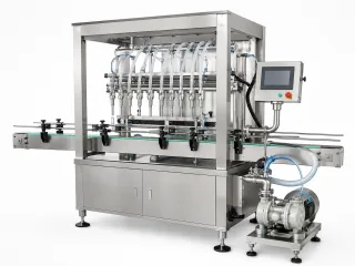 Sıvı Dolum Makinası 8 Nozullu Servolu